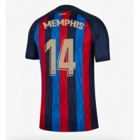Barcelona Memphis Depay #14 Fotballklær Hjemmedrakt 2022-23 Kortermet